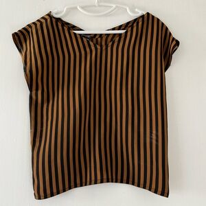 Vintage Josephine blouse, silk with shoulder pads.